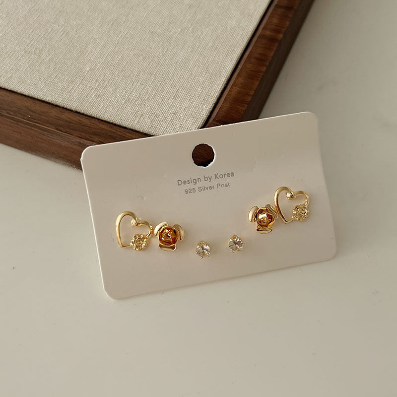 Women's Light Luxury Small Geometric Ear High-grade Fresh Earrings