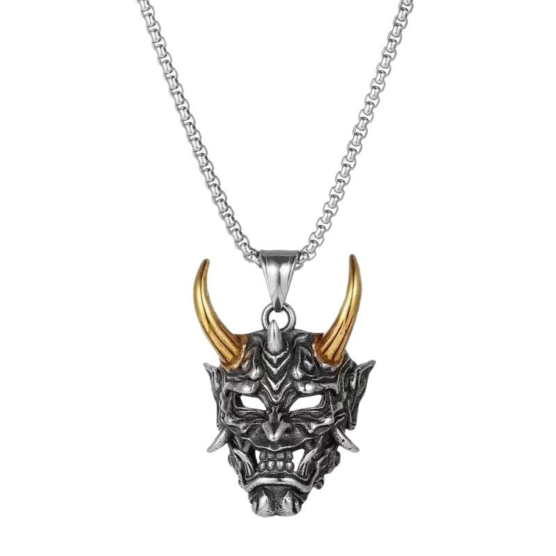 Men's Prajna Fashion Mask Hip Hop Domineering Cool Pendants