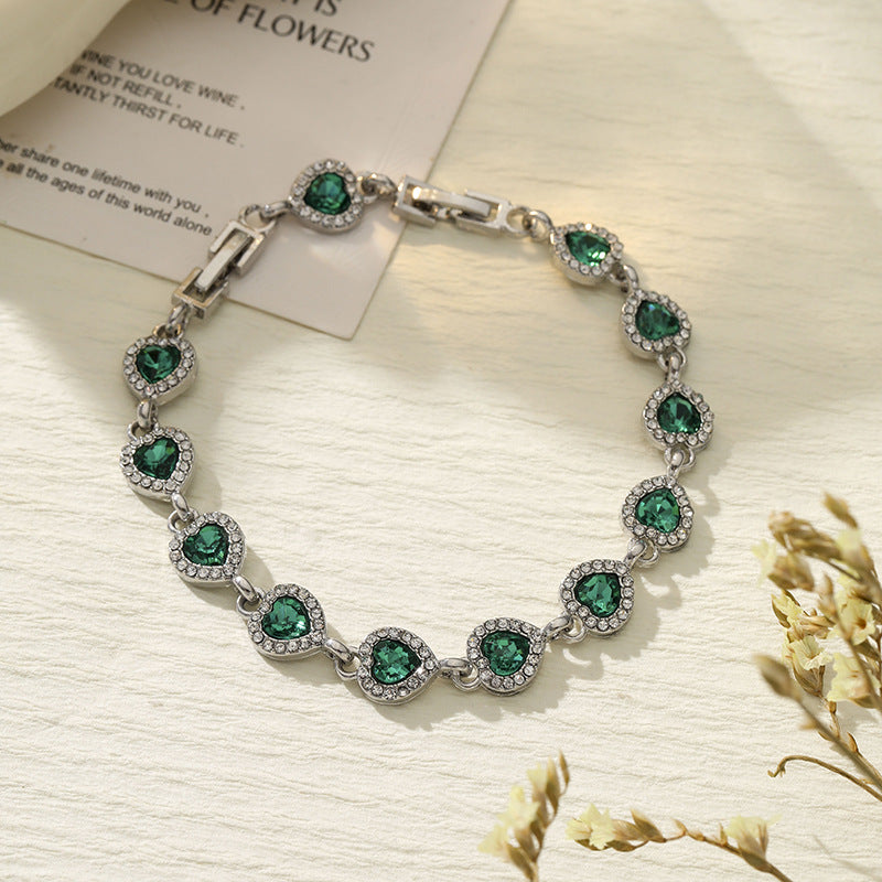 High-grade Sweet Loving Heart Fashion Heart-shaped Bracelet