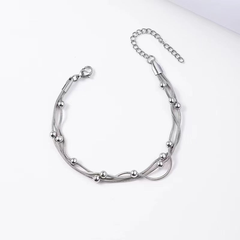 Female Versatile High Sense Personality Retro Box Chain Fashion Bracelets