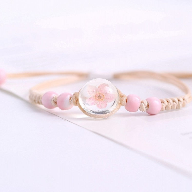 Women's Flower Time Stone Cherry Blossom Starry Bracelets
