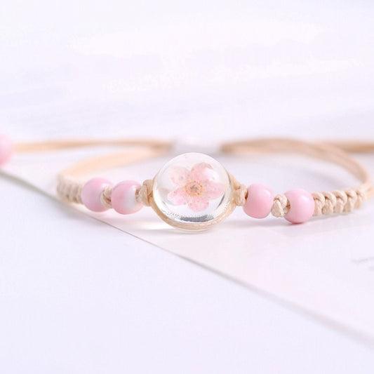 Women's Flower Time Stone Cherry Blossom Starry Bracelets