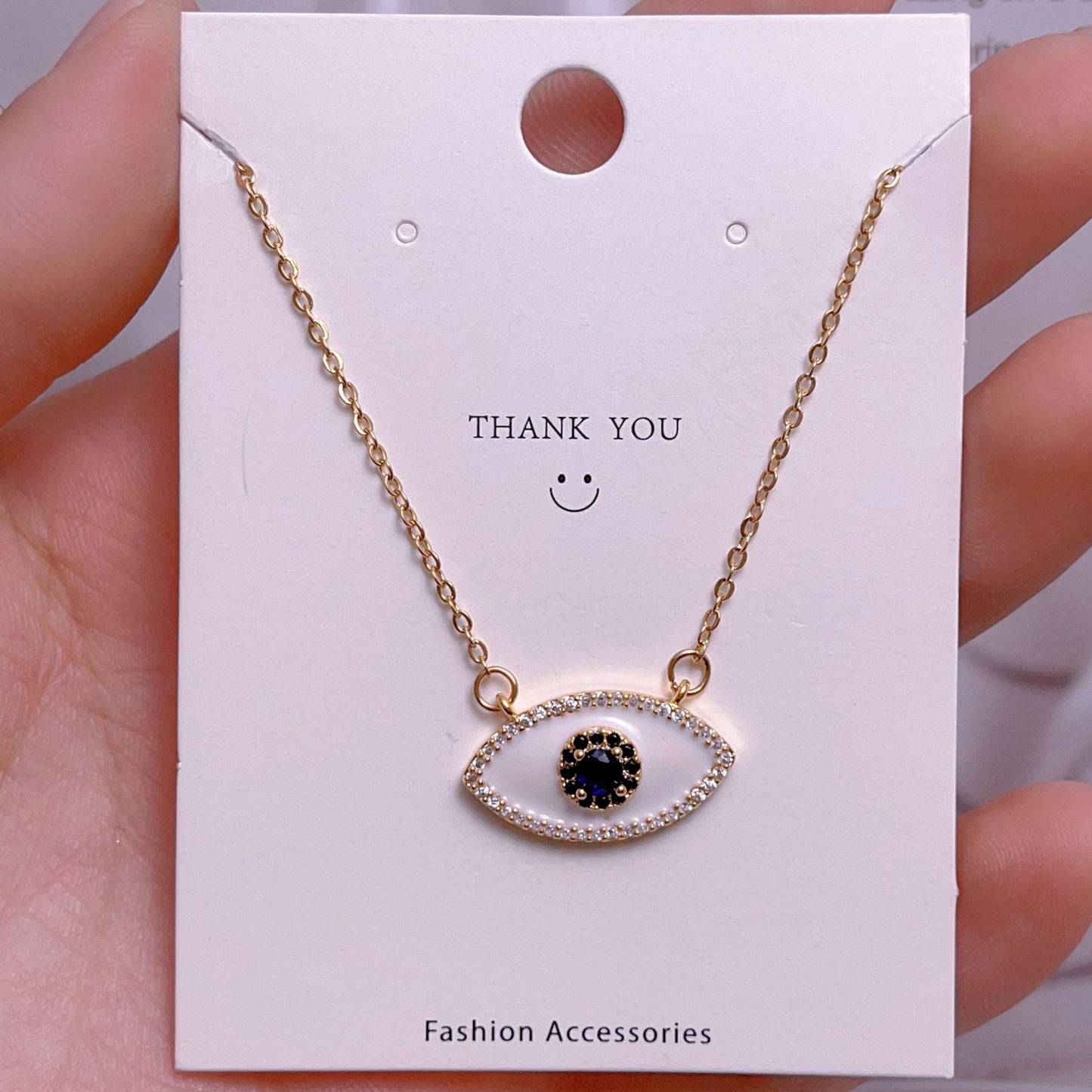 Eye Female Fashion Personality Titanium Steel Clavicle Necklaces