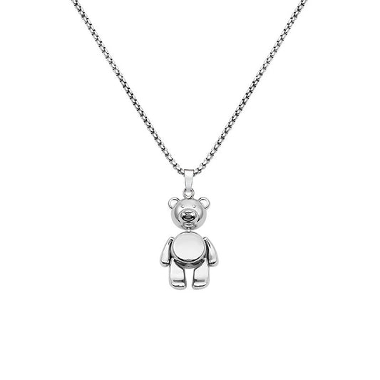Men's Big Belly Bear Limbs Movable Trendy Necklaces