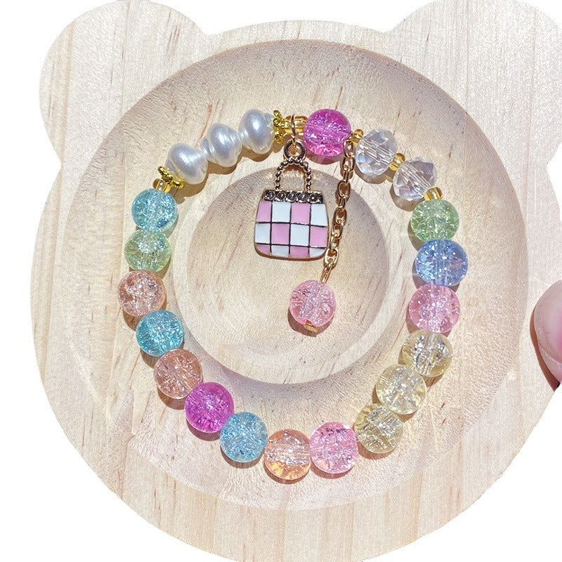 Children's Fashion Wallet Crystal String Beads Girlfriends Handmade Bracelets