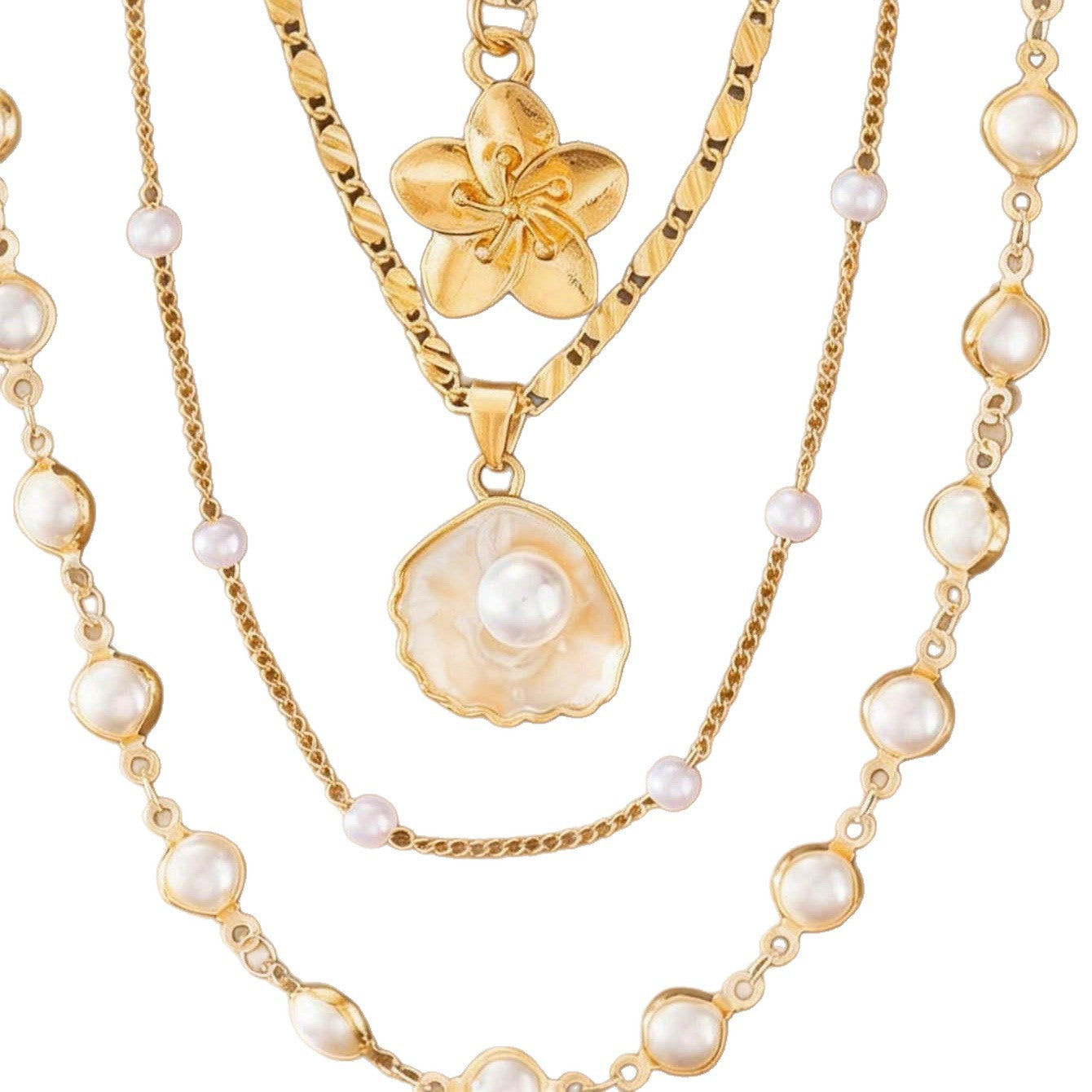 Women's Creative Three-dimensional Flower High Sense Tassel Necklace