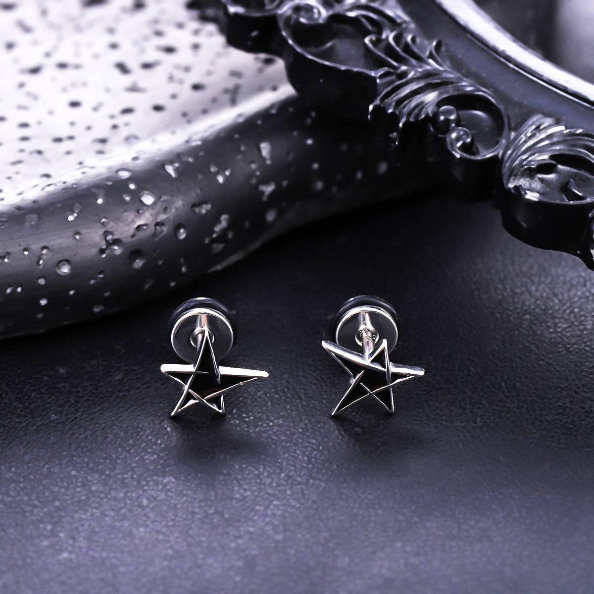 Women's & Men's Pentagram Light Luxury High Sense Stainless Rings