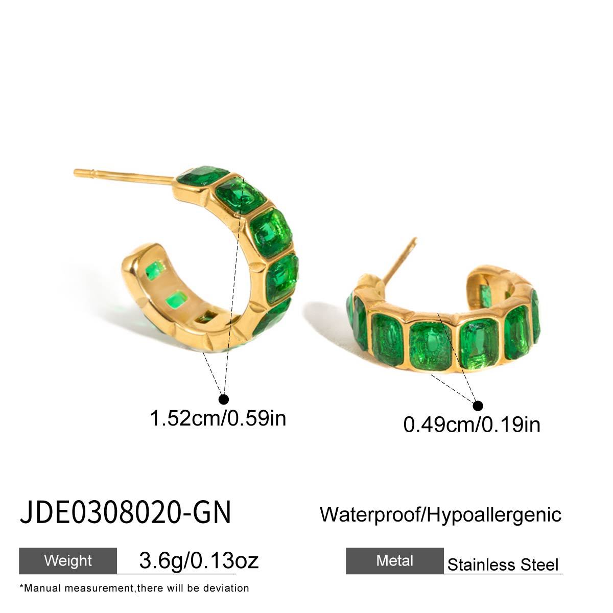 Ear Light Luxury High-grade Vacation Style Zircon Rings