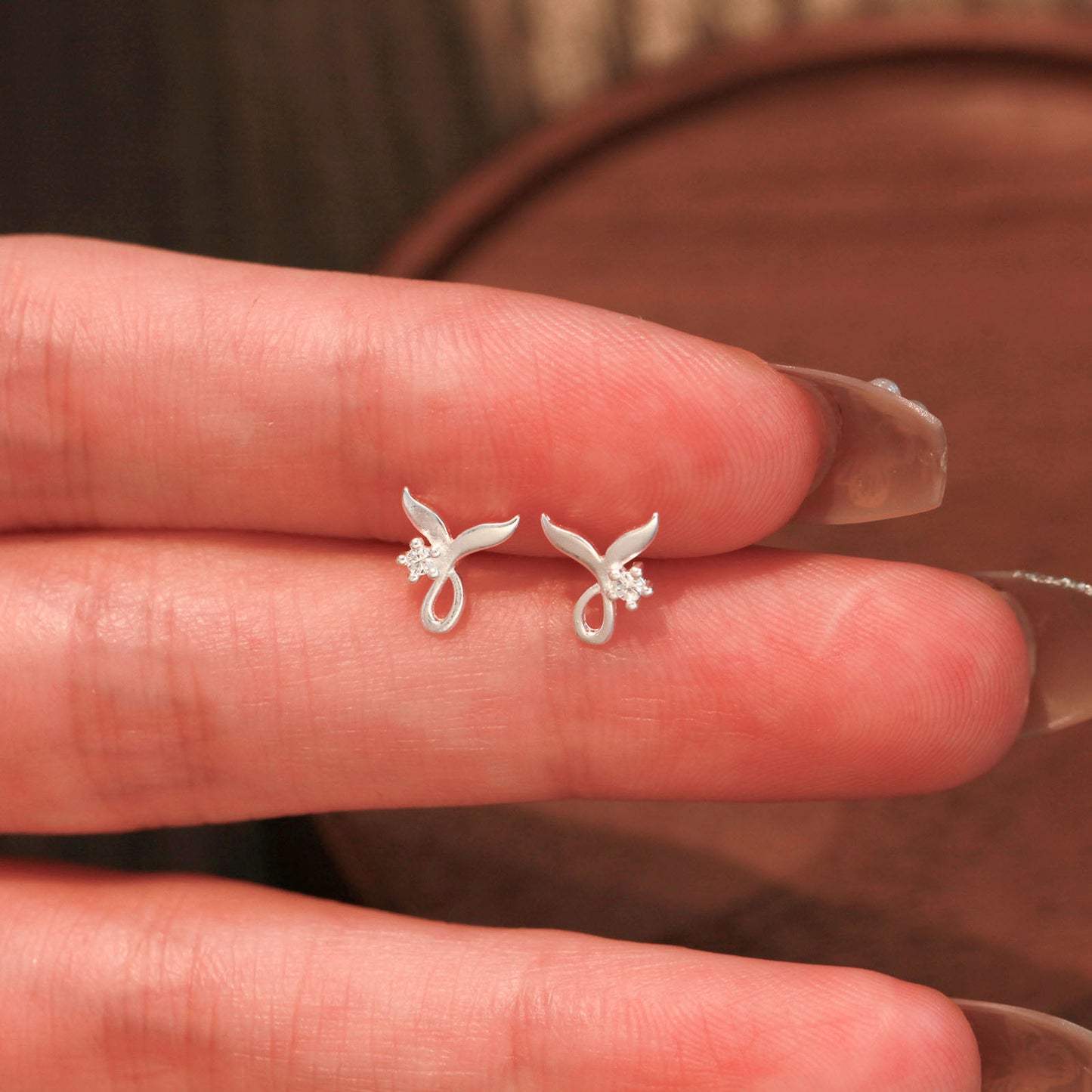 Sterling Sier Pure Fishtail Simple Temperamental Woman Yuji Pendants