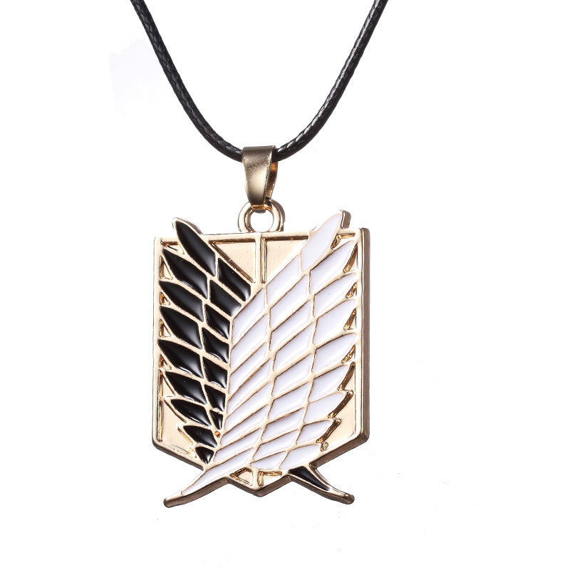 Anime Peripheral Attack On Titan Investigation Corps Logo Necklaces