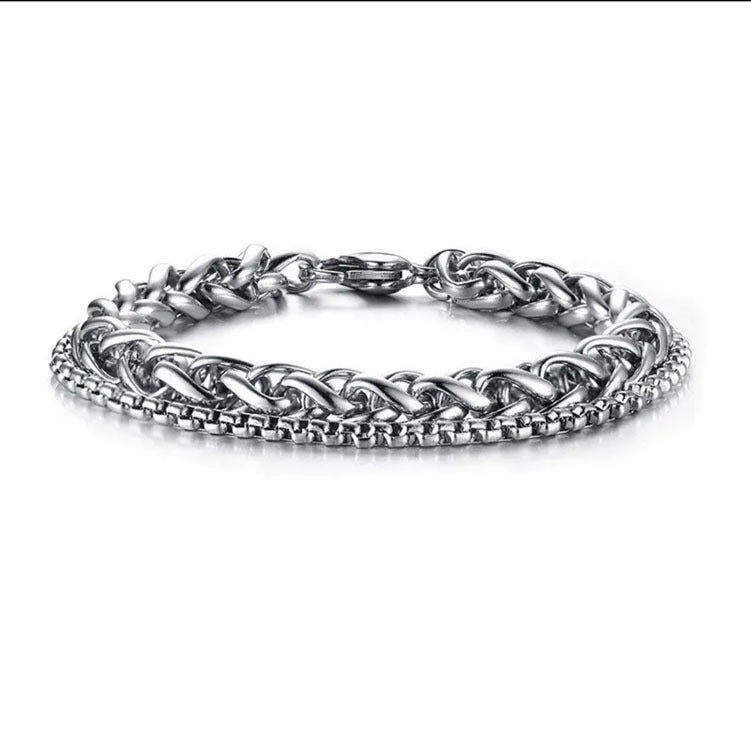 Men's Trendy Design Titanium Steel Retro Aloofness Style Bracelets