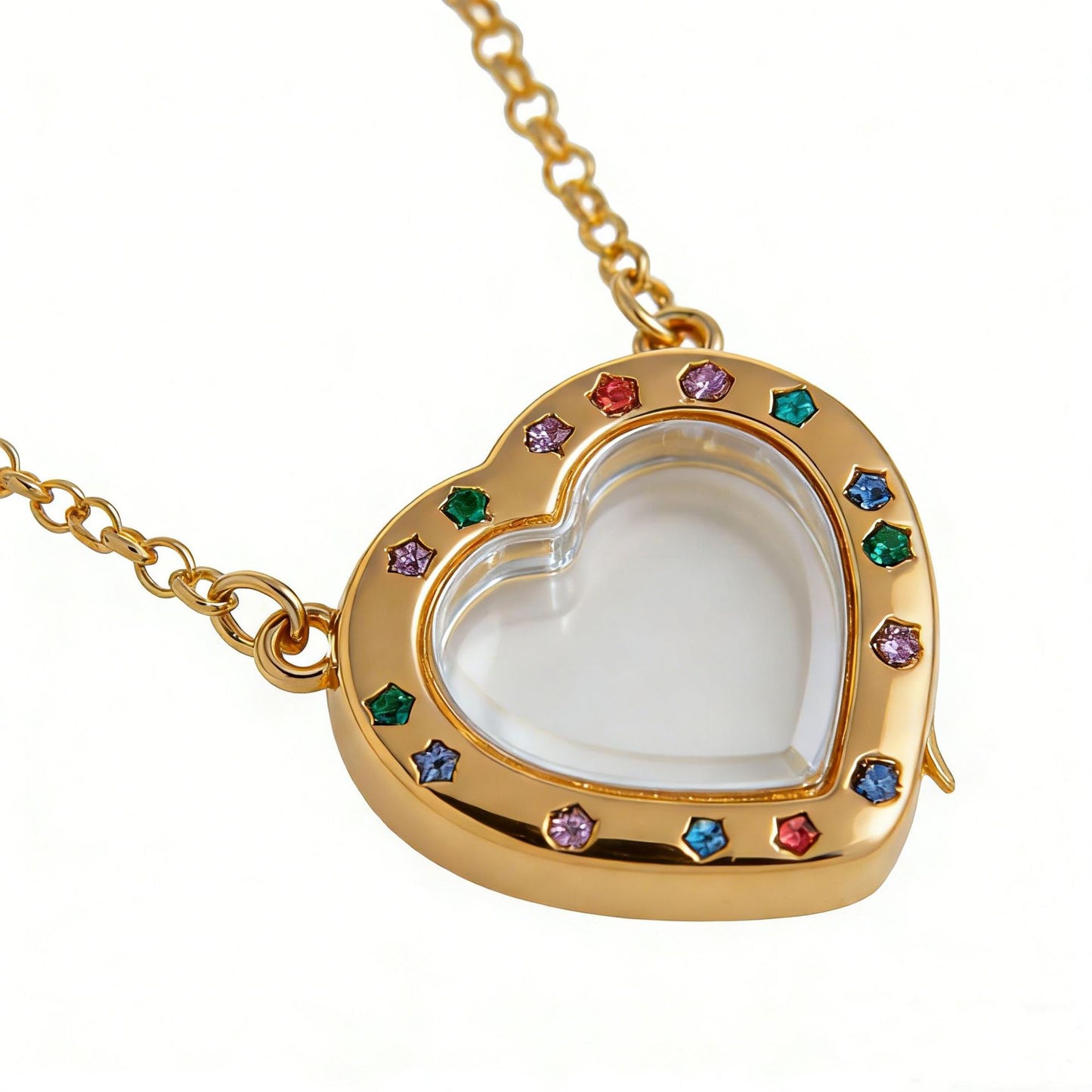Personality Box Items Can Be Opened Closed Hollow Design Transparent Pendants