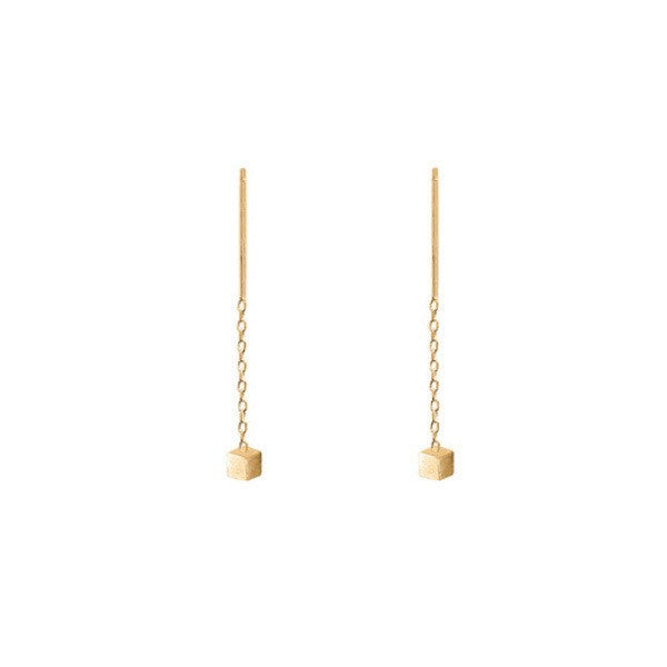 Women's Dream White Rose Light Luxury High-grade Tassel Ear Line