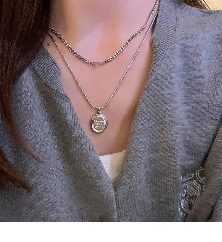 Women's Sier Light Luxury High-grade Design Clavicle Necklaces