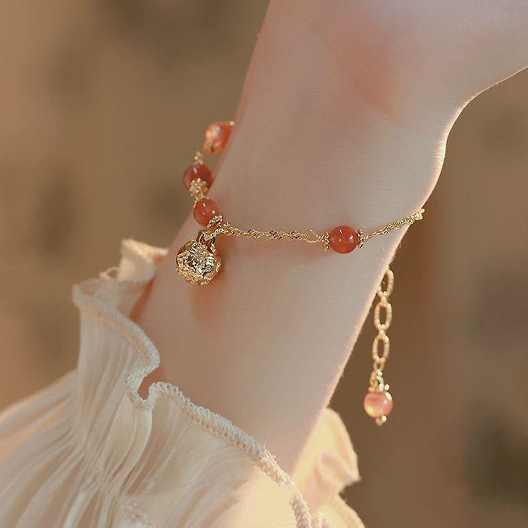 Women's Jade Rabbit Blessing Card For Design Good-looking Girlfriends Bracelets