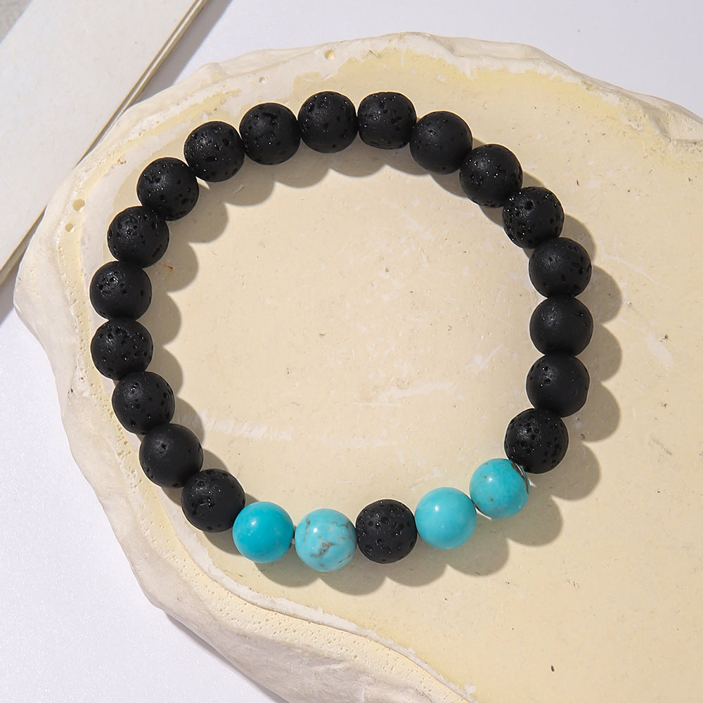 Fashion Simple Style Natural Stone Beaded Blessing Bracelets