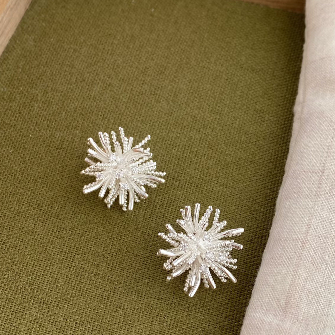 Dopamine Sweet Niche Flower Pearl Fashion Exquisite Stud Earrings