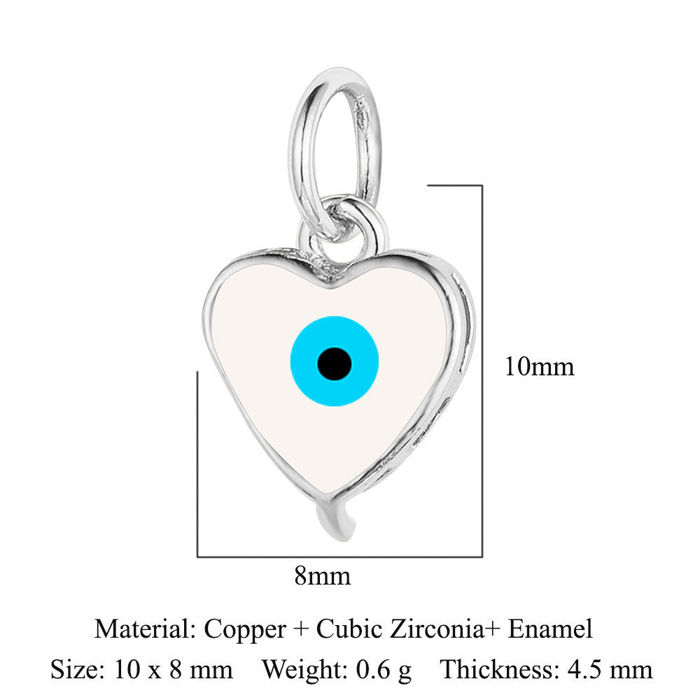 Snake Small Fish Copper Zircon Whale Tail Pendants