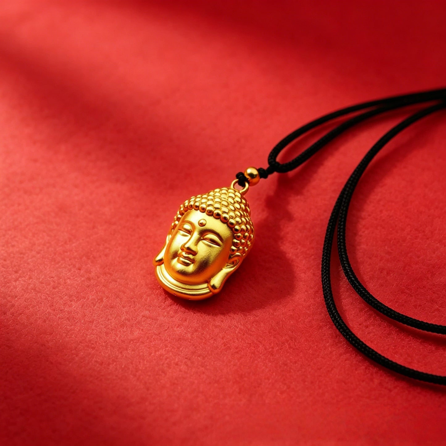 Longevity Lock Safety Hollow Bell Braid Rope Fu Female Golden Necklace