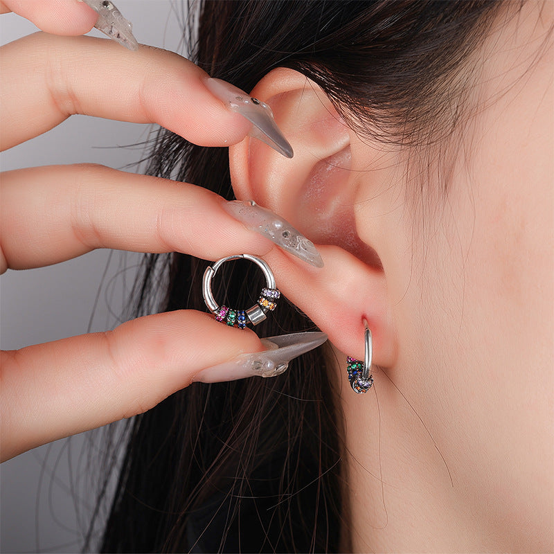 High-grade Color Zircon Ear Niche Design Rings
