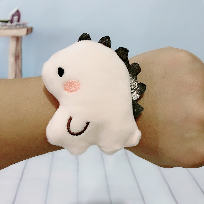 Children's Plush Cartoon Pop Cute Sun Flower Couple Female Dinosaur Slap Bracelet
