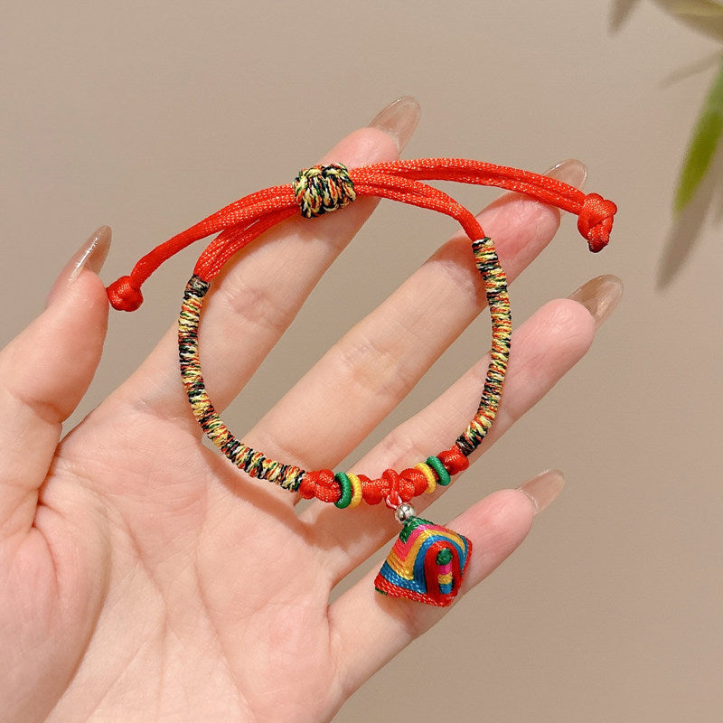 Women's & Men's Colorful Braided Rope Thread Design Simple Bracelet