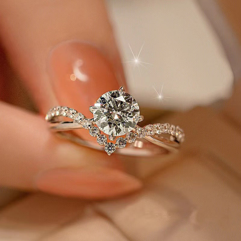 Diamond Fashion Simple High Sense Live Rings