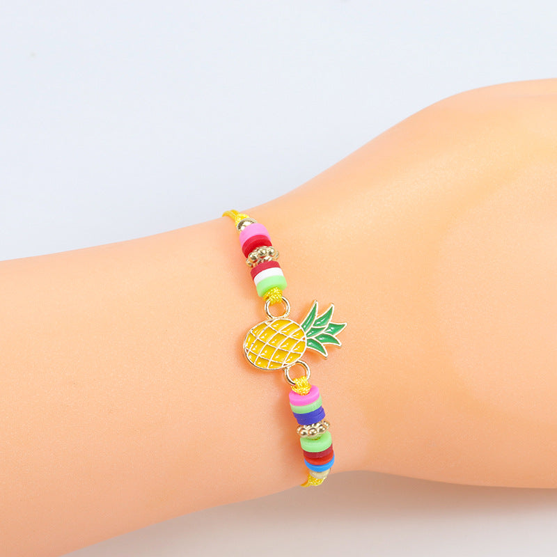 Children's Dinosaur Unicorn Pineapple Rainbow Cartoon Animal Bracelets