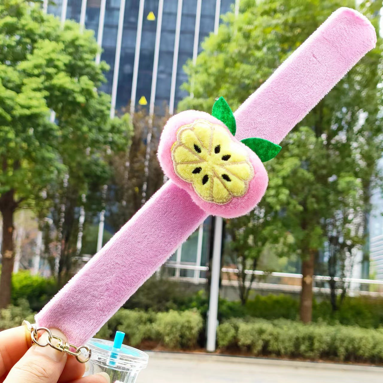 Children's Plush Cartoon Pop Sunflower Couple Female Bracelet