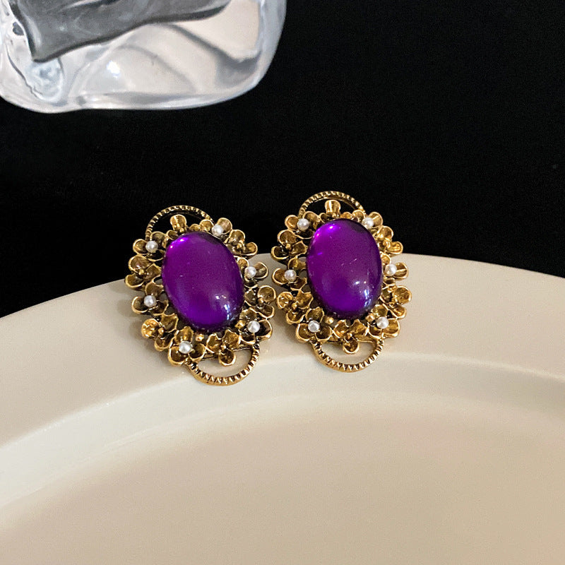 Zircon Butterfly Water Drop Ear Female Rings