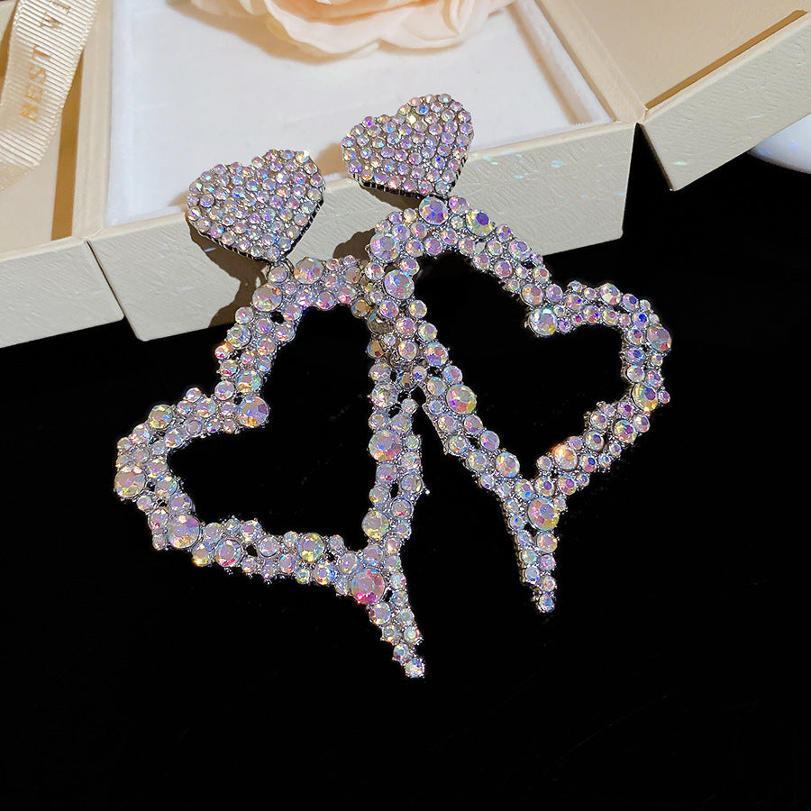 Women's Sier Diamond Tassel Light Luxury High-grade Simple Rings