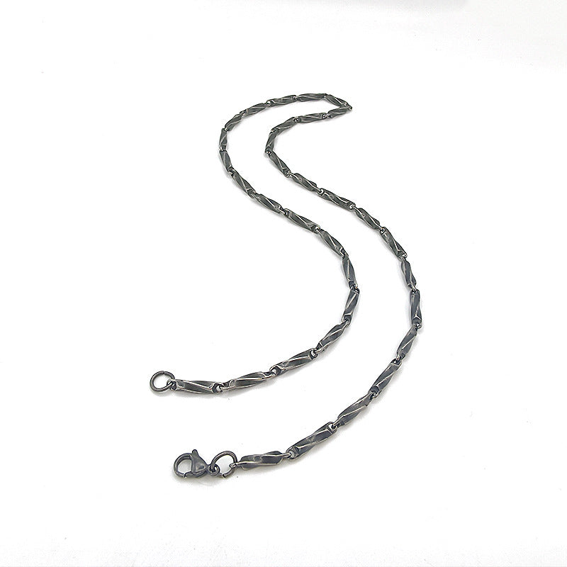 Men's Mobius Hip Hop Geometric Vintage Handmade Stainless Necklace