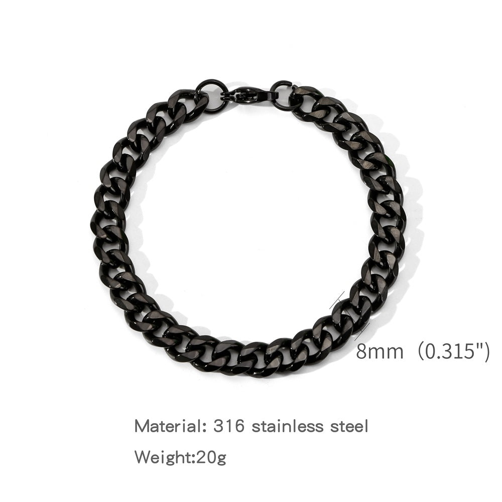 Fashion Electroplated Single Woven Grinding Six Bracelets