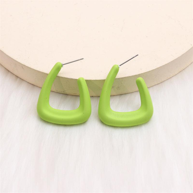 Women's U-shaped Personalized Acrylic Ear Simple Design Earrings