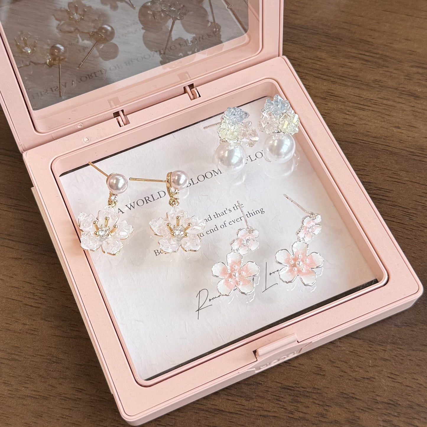 Fairy Sweet Elegant Flower Niche Design Girly Style Earrings