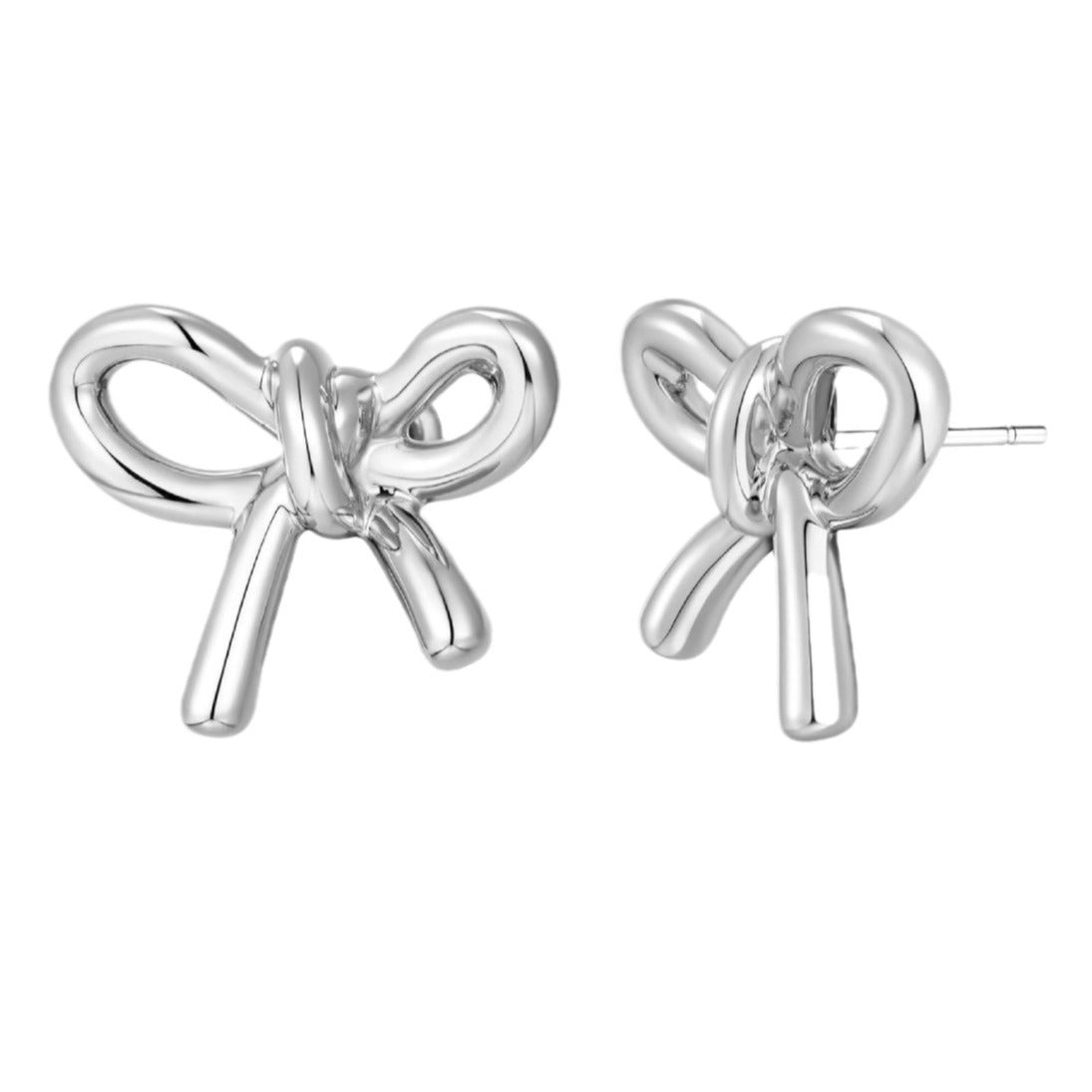 Simple Retro Fashion Environmental Protection Brass Casting Glossy Bow Rings