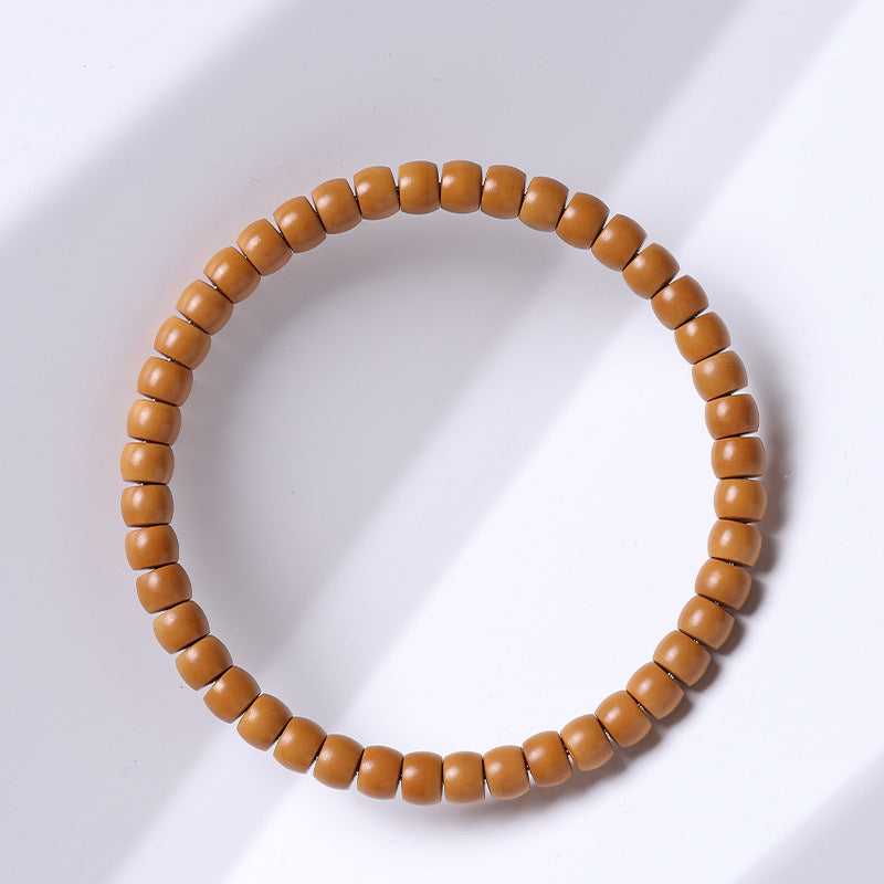 Cut Barrel Beads Vegetable Seed Agate Bracelets