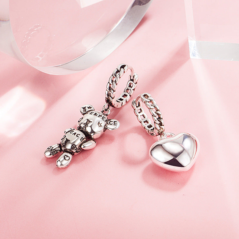 Women's Style Fashionable Asymmetric Unique Alphabet Letter Retro Rings
