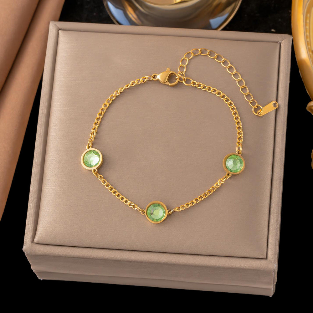 Steel Female Exquisite Thin Chain Gold Jewelry Accessories