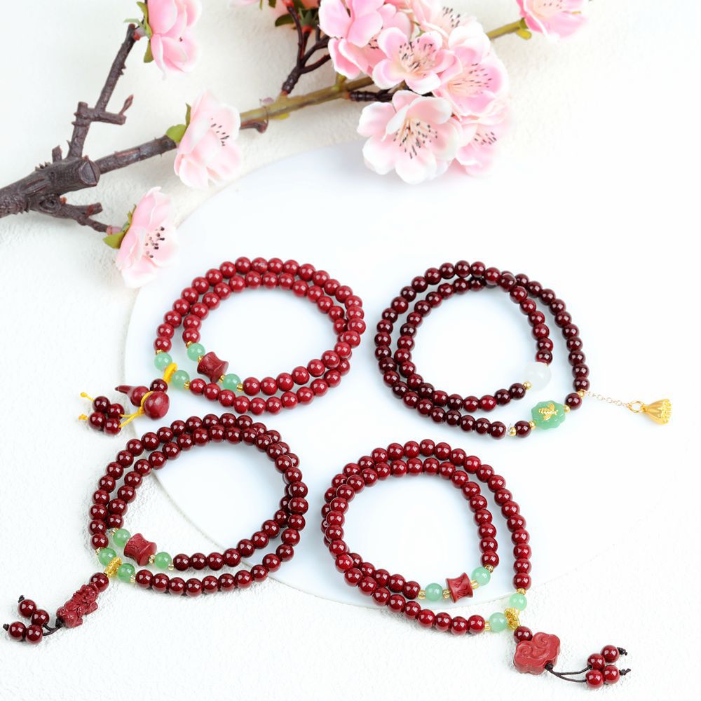 Women's & Men's Summer Cool Glass Rosary Fashion Double Circle Imitation Bracelet