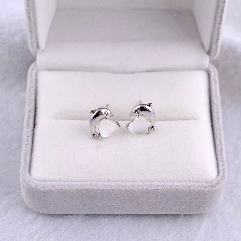 Opal Exquisite Petite Simple Design High Earrings
