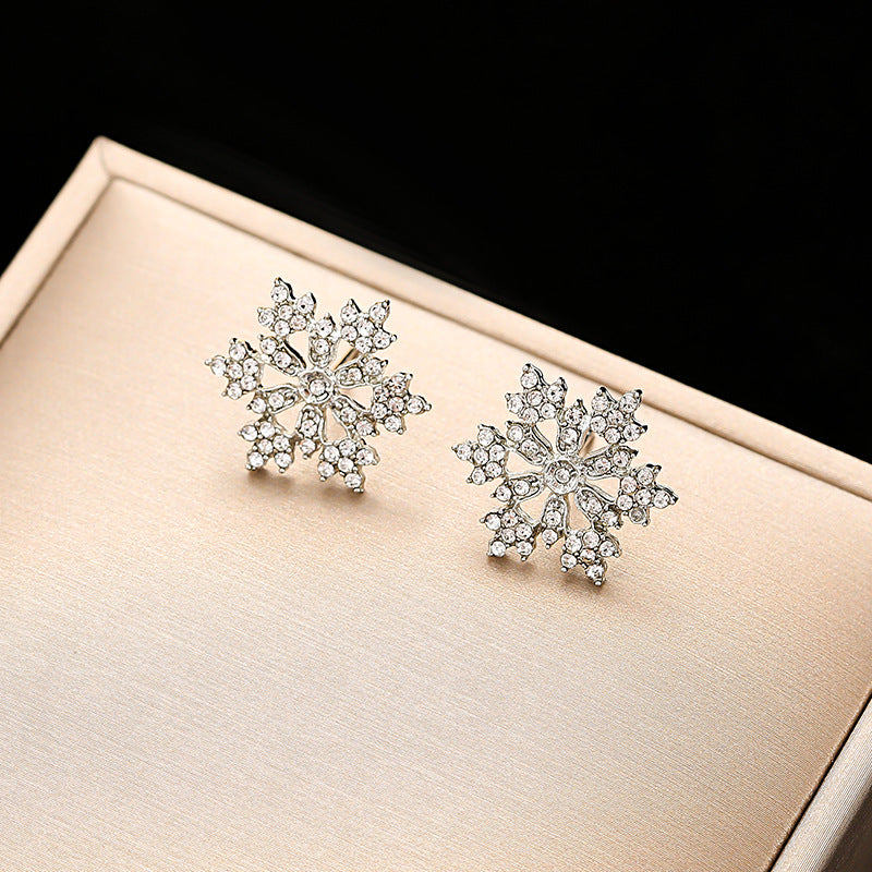 Ornament Temperament Snowflake Ear Christmas Jewelry Necklaces