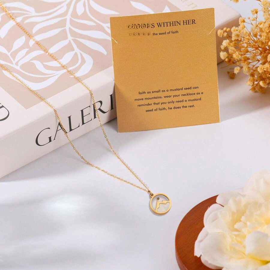 Stainless Steel Fashion Ing Vegetable Seeds Necklace