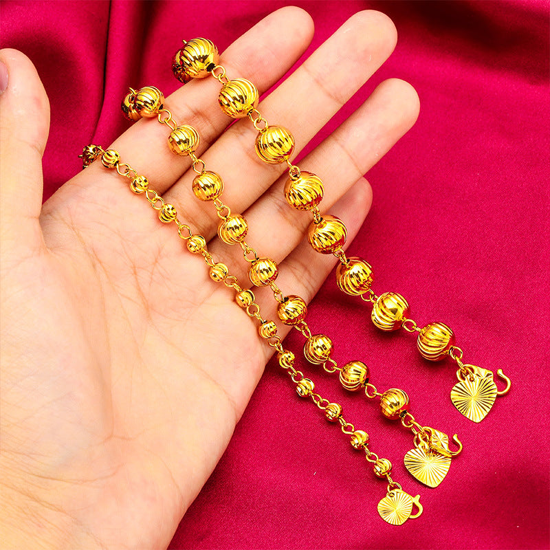 Elegant Vietnam Placer Gold Watermelon Jewellery Bracelet