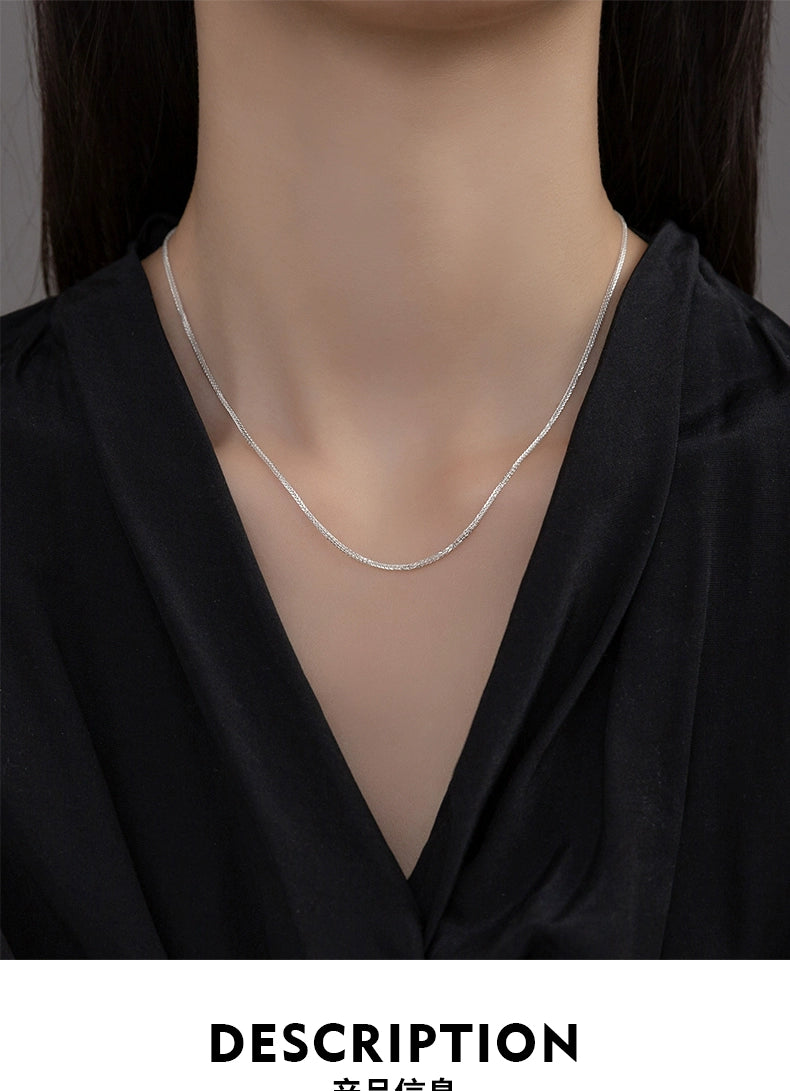 Chain Light Bead Single Adjustable Pull-out Necklaces