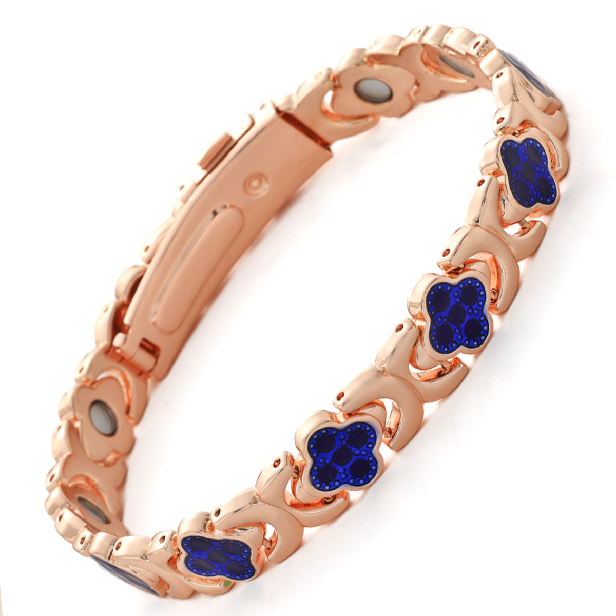 Magnet Affordable Luxury Fashion Clover Alloy Bracelet