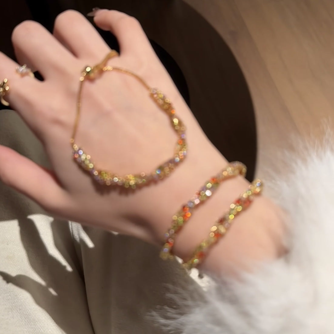 Women's Inlaid Zircon Drawable Fashion Affordable Luxury Style Elegant Graceful Design Bracelet