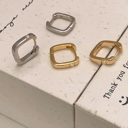 Women's Personalized Geometric Cold Style Copper Plated Earrings