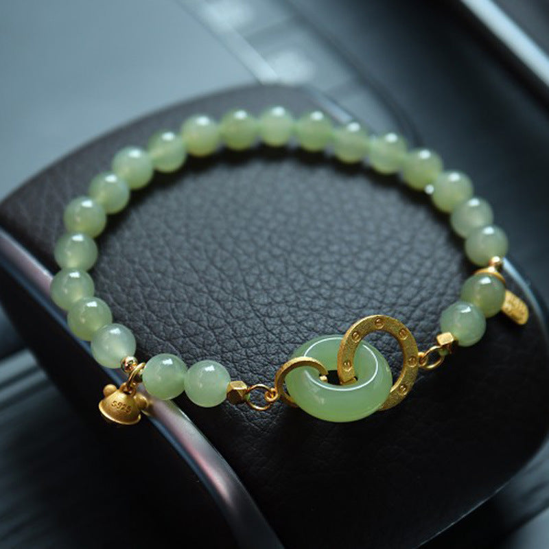 Women's Jade Sterling Sier Jewelry Gift For Bracelets