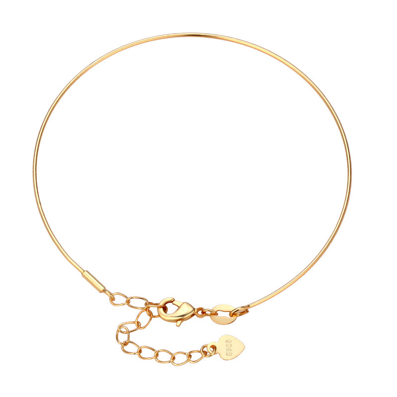 Universal Screw Pattern Hand Detachable Beaded Right Rain Bangle Bracelet